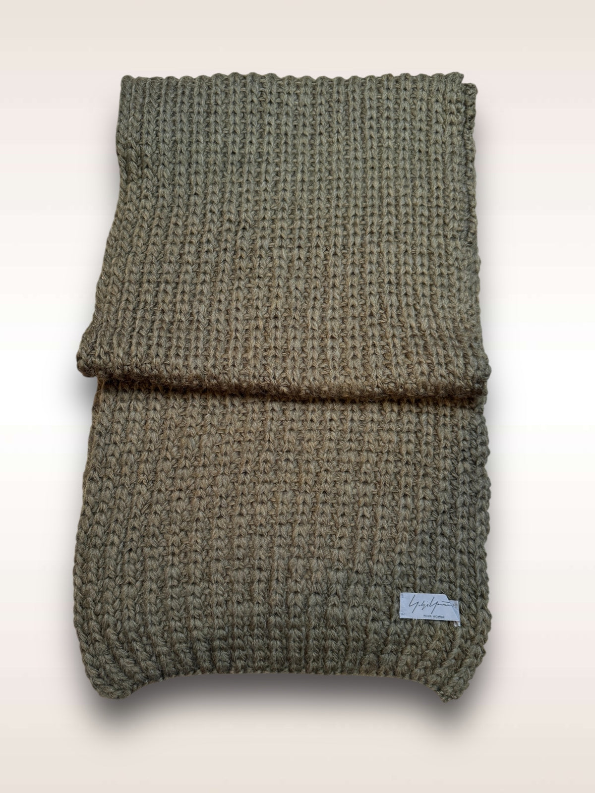 Yohji Yamamoto Scarf • Wool Hand Knitted Scarf