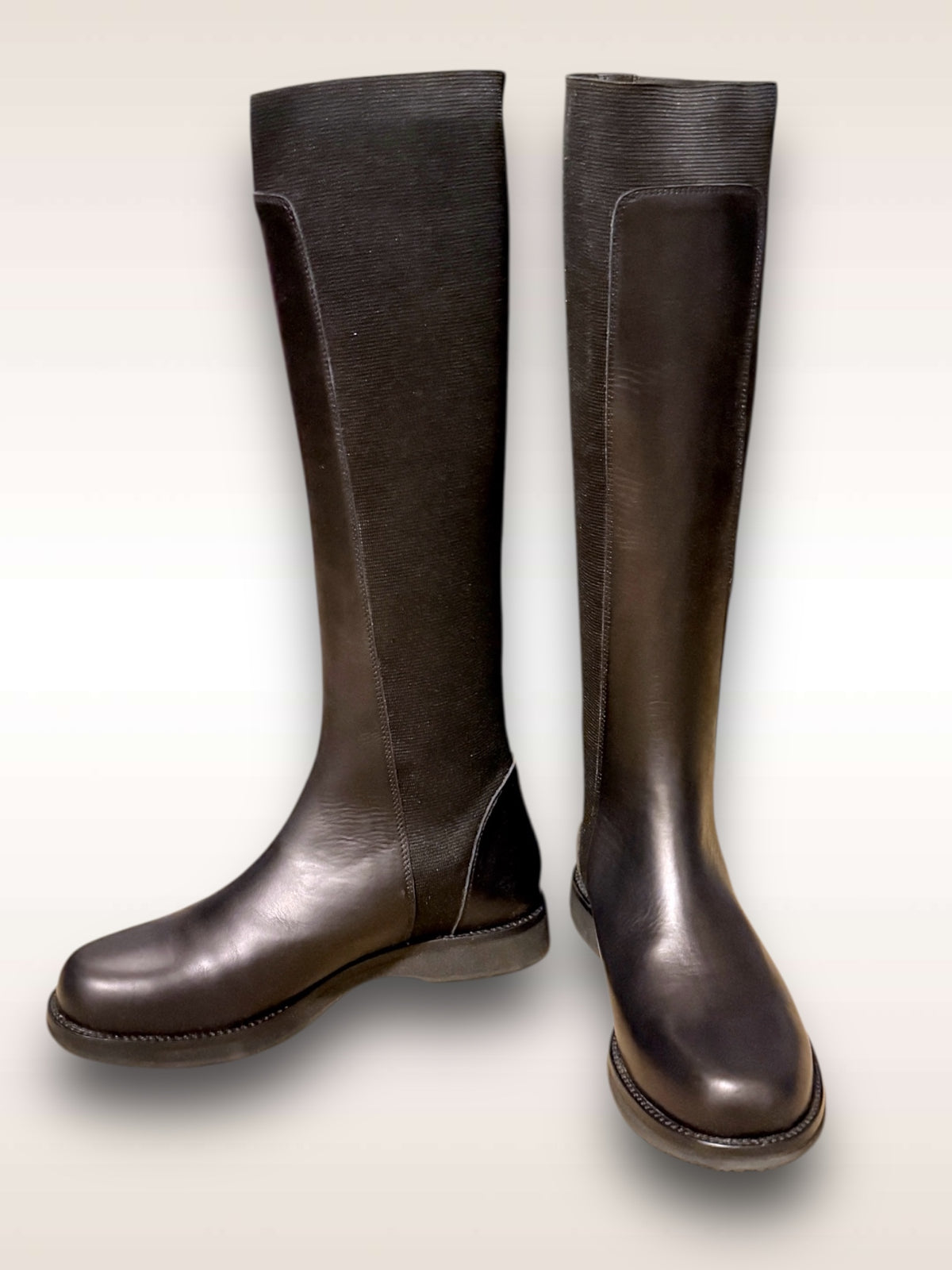 Yohji Yamamoto Shoes Leather w/ Elastic High Boots