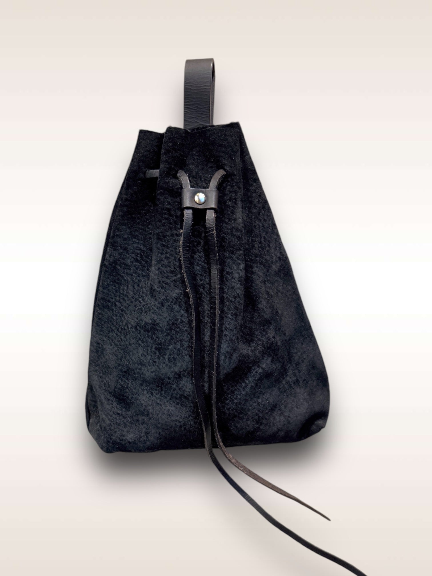 Yohji Yamamoto Suede Wristlet