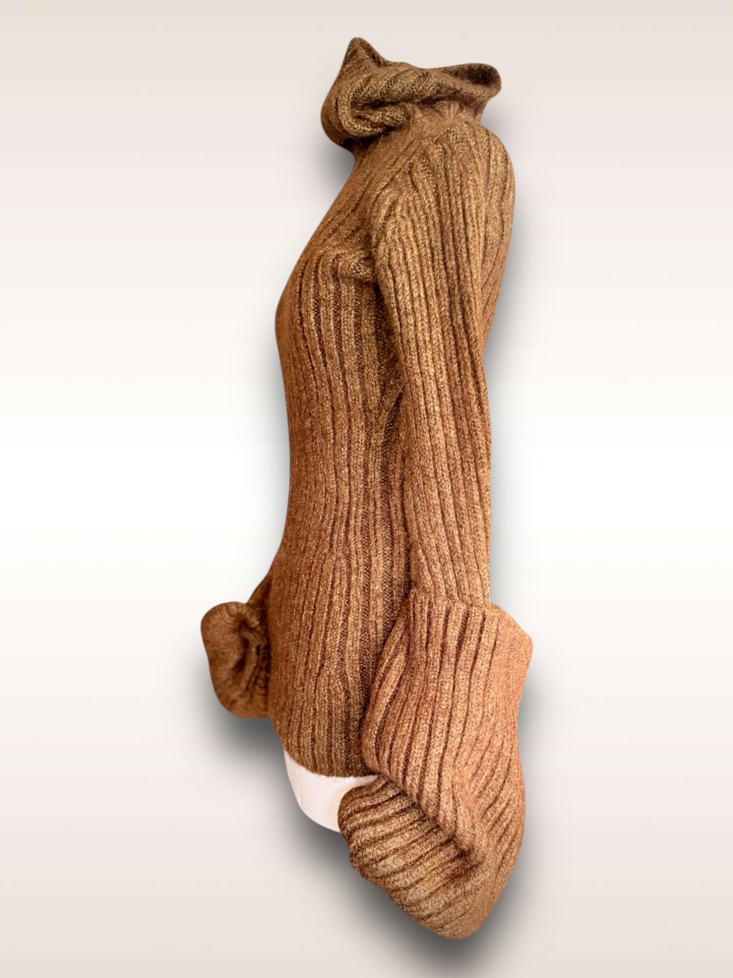 Yohji Yamamoto Sweater wool with large cuffs side view