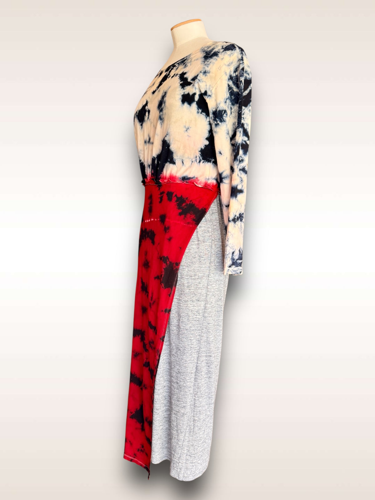 Yohji Yamamoto dip dye cutaway nylon dress SS 1994