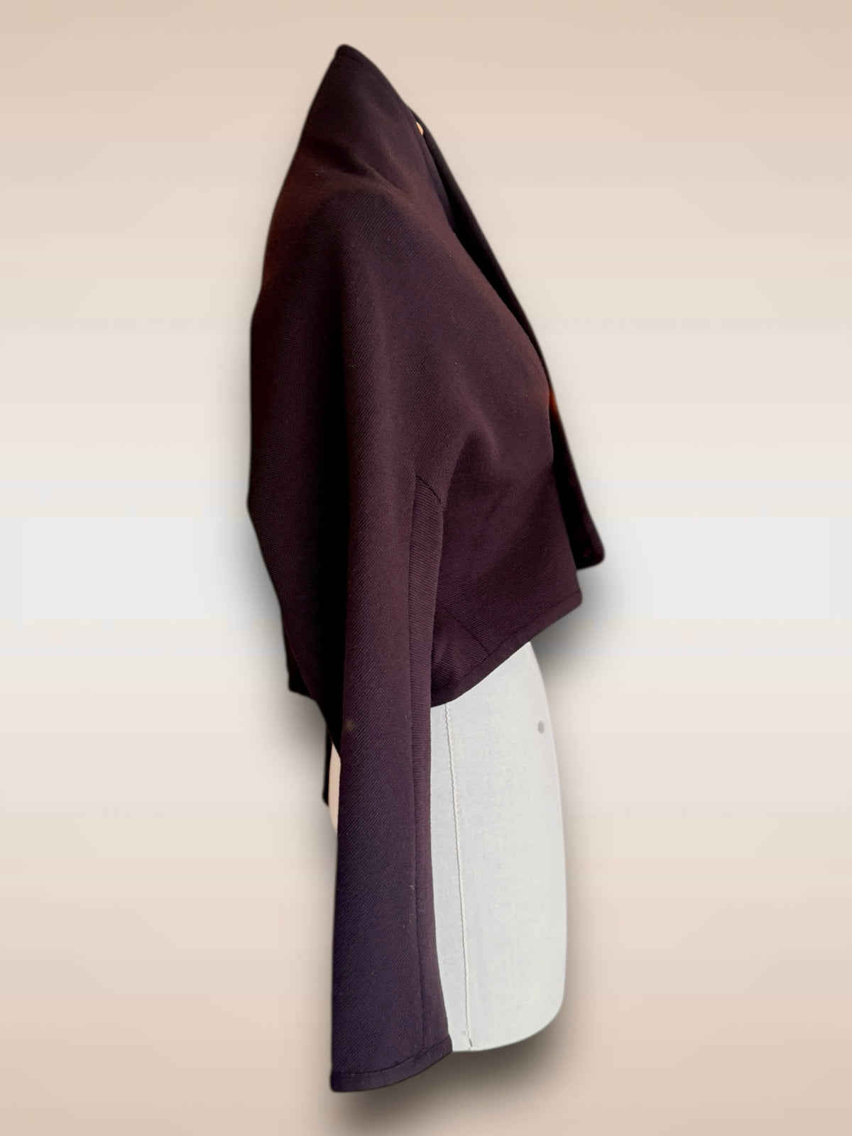 Yohji Yamamoto knit bolero w/ 1 button