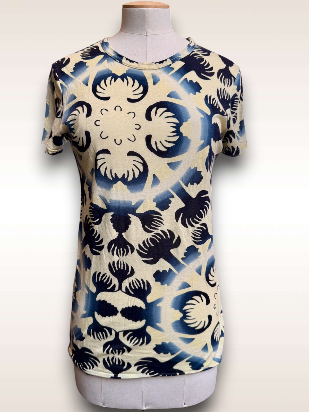 Yohji Yamamoto yellow navy t-shirt