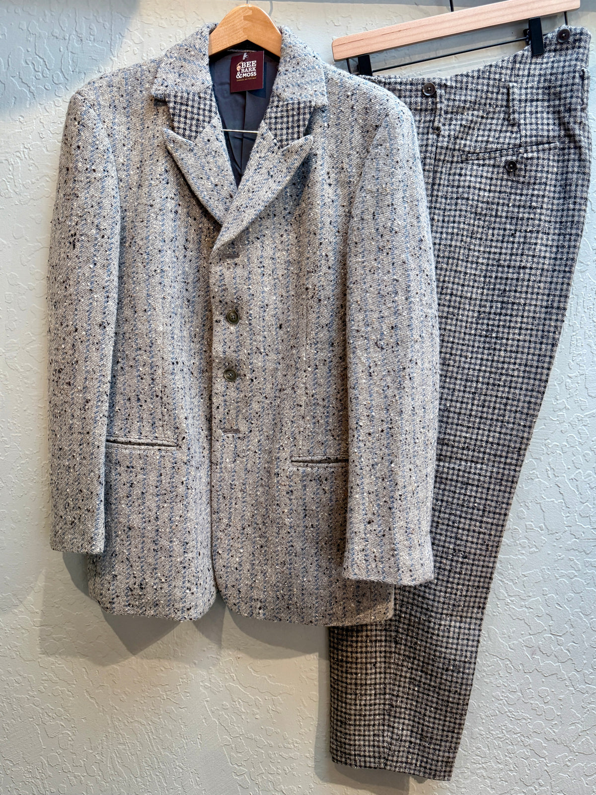 Yohji yamamoto wool tweed suit aw2001