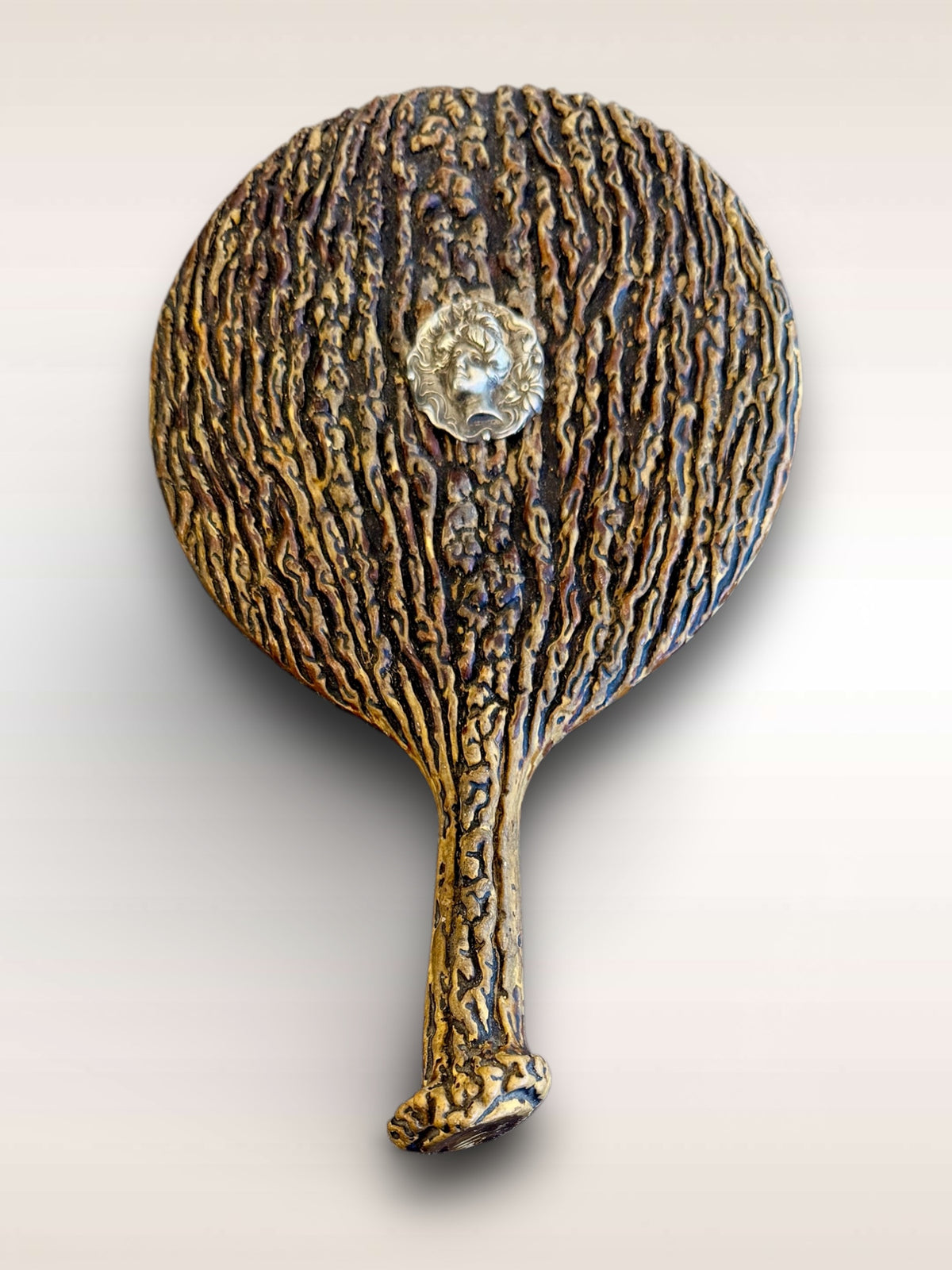 faux bois mirror dame